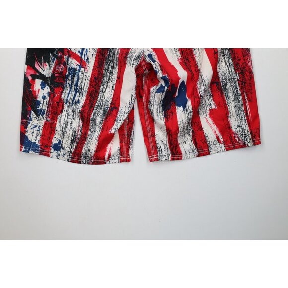 Vtg Y2K MMA Elite Mens Medium USA Flag Eagle UFC Fighting Board Shorts Trunks - Picture 14 of 15
